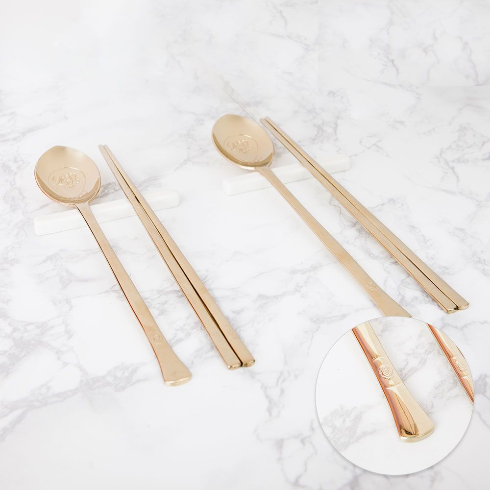 SEOCHON  Bok Titanium Cutlery Set for Two_Timeless Design & Premium Quality _Made In Korea